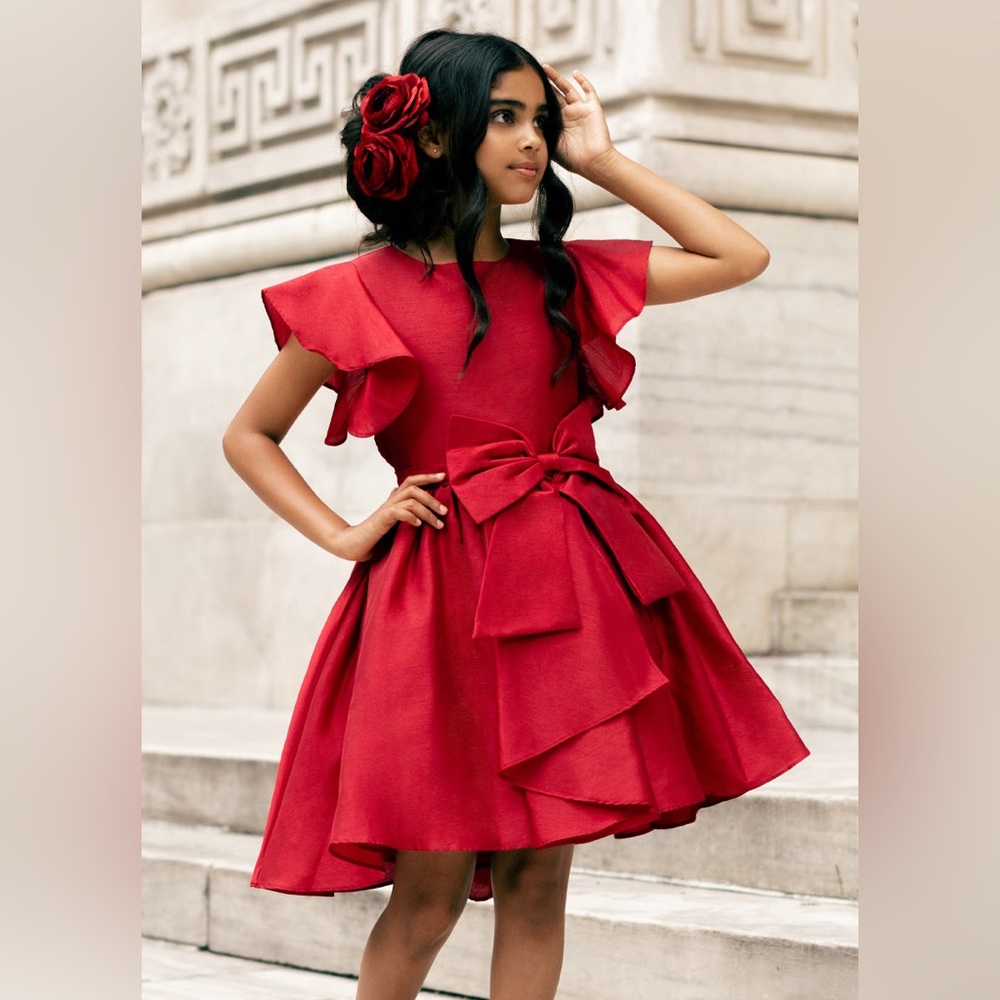 Joyfolie size 7 girls Camryn Dress in Scarlet